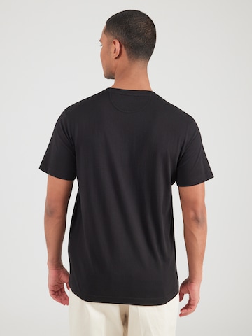 La Martina - Camiseta en negro: atrás