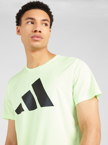 ADIDAS PERFORMANCE Functioneel shirt 'RUN IT' in Groen