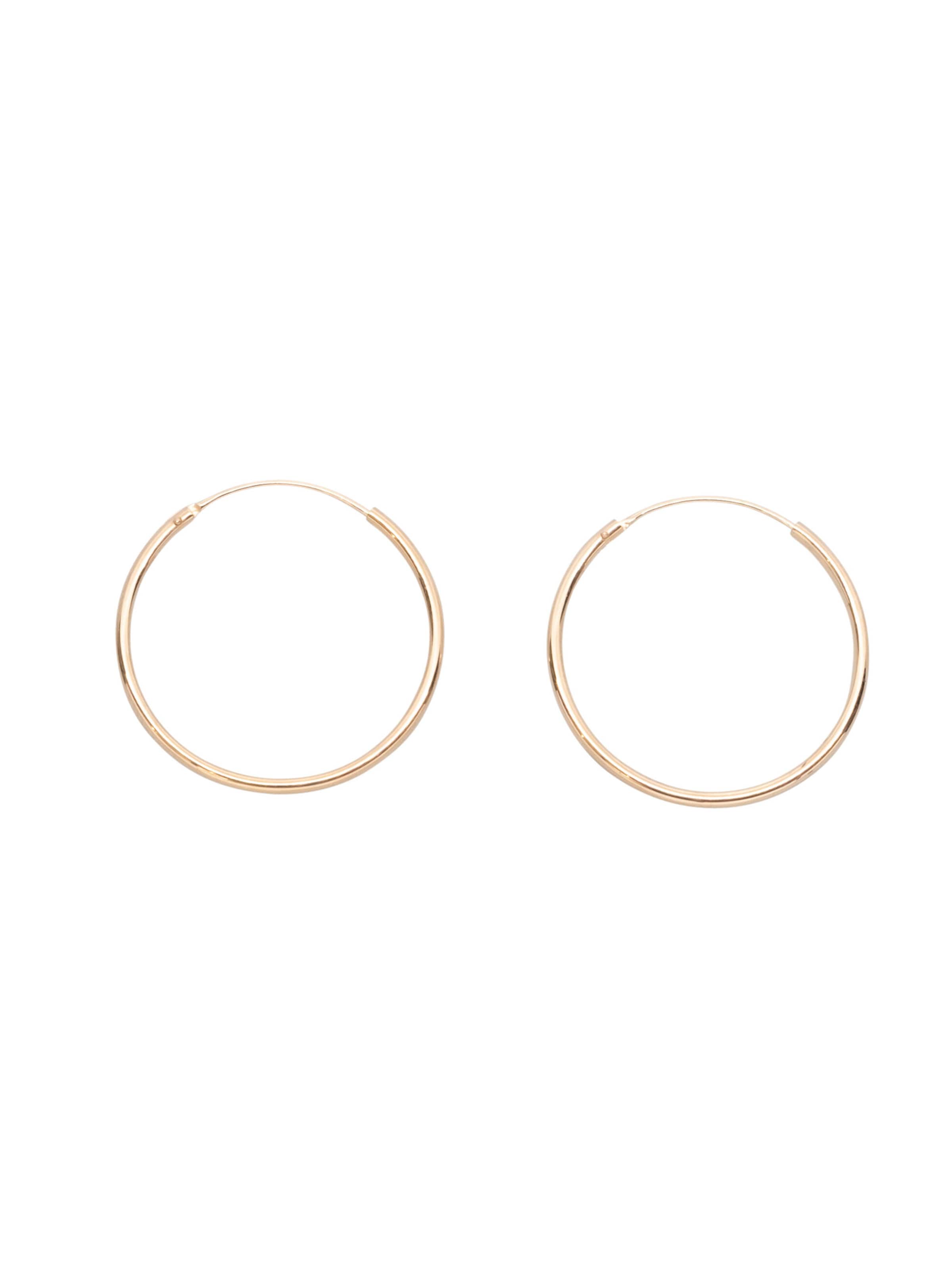 fejn Creolen in Gold: Vorderseite