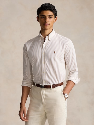 Coupe regular Chemise Polo Ralph Lauren en blanc : devant