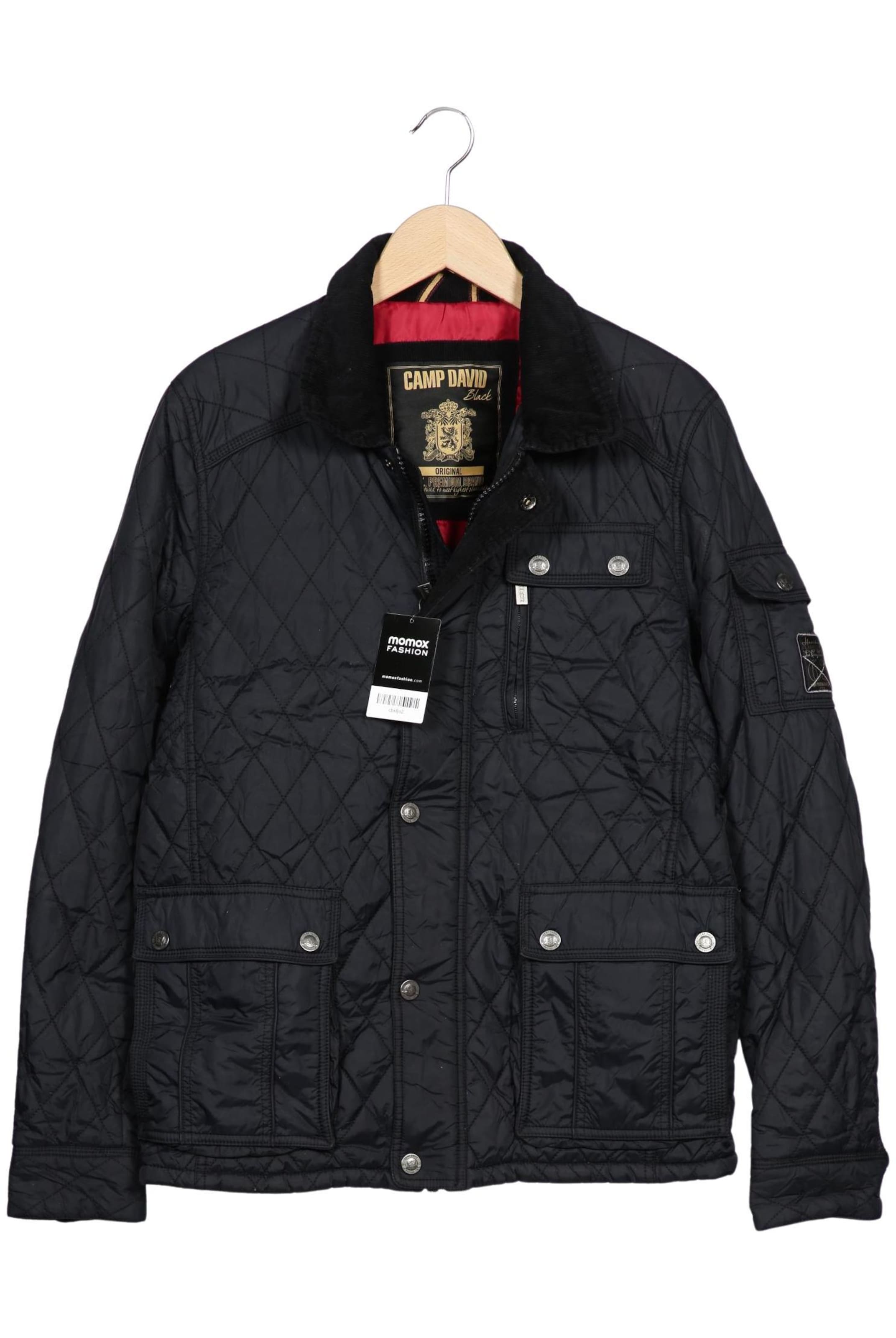 CAMP DAVID Jacket & Coat in M in Black: front