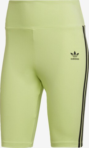 ADIDAS ORIGINALS Skinny Leggings 'Adicolor Classics Primeblue' in Geel: voorkant