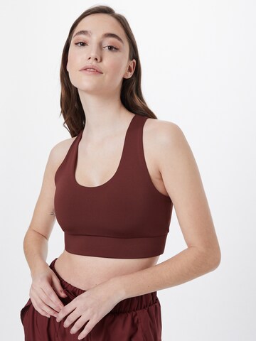 ABOUT YOU Sports Top 'Mila' in Brown: front