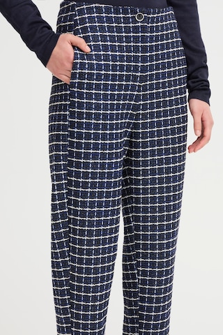 Coupe slim Pantalon 'IHKate' ICHI en bleu