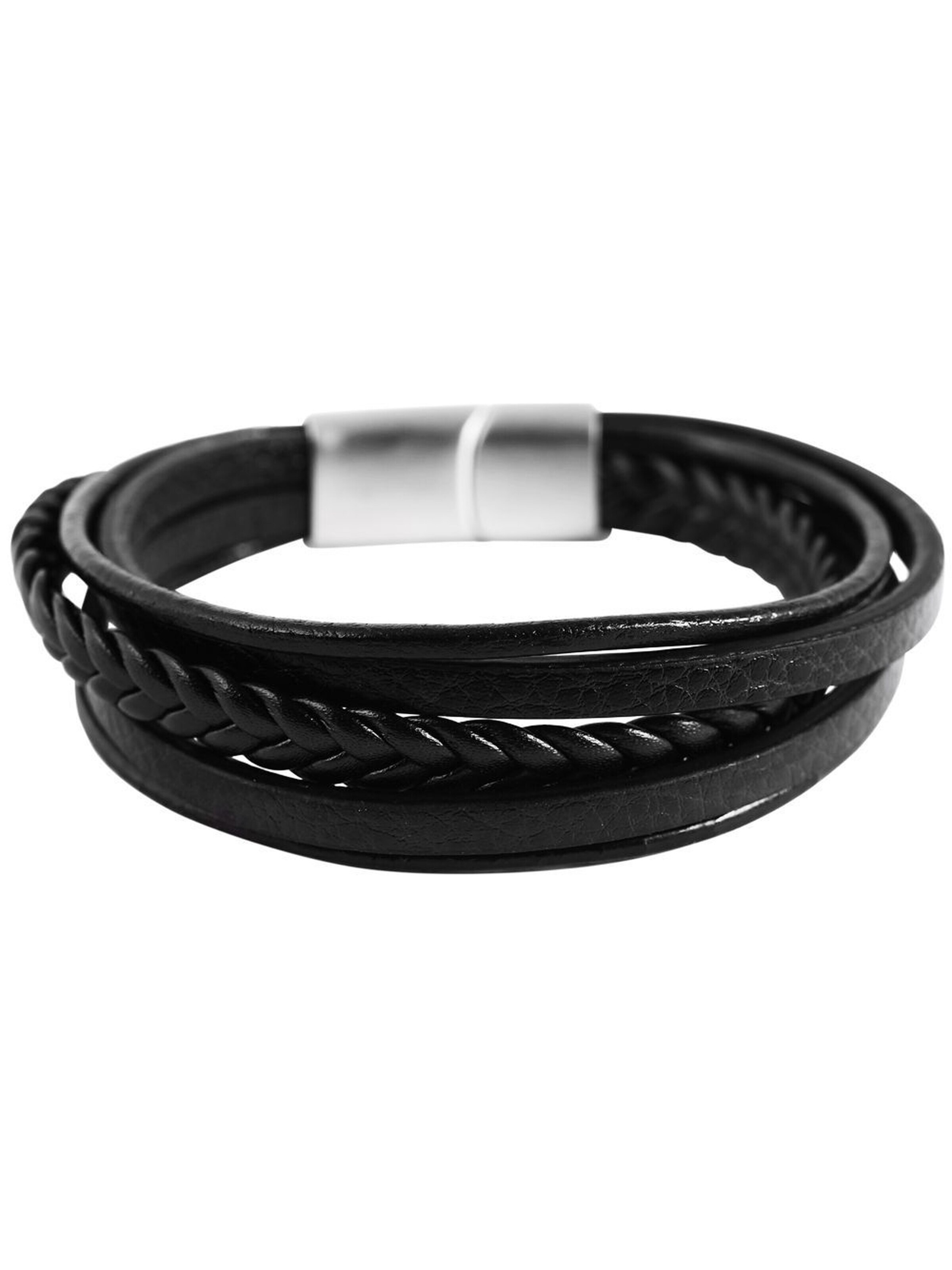 Akzent Bracelet 'Eddie, langlebig' in Black: front
