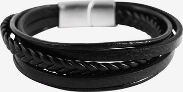 Akzent Bracelet 'Eddie, langlebig' in Black: front