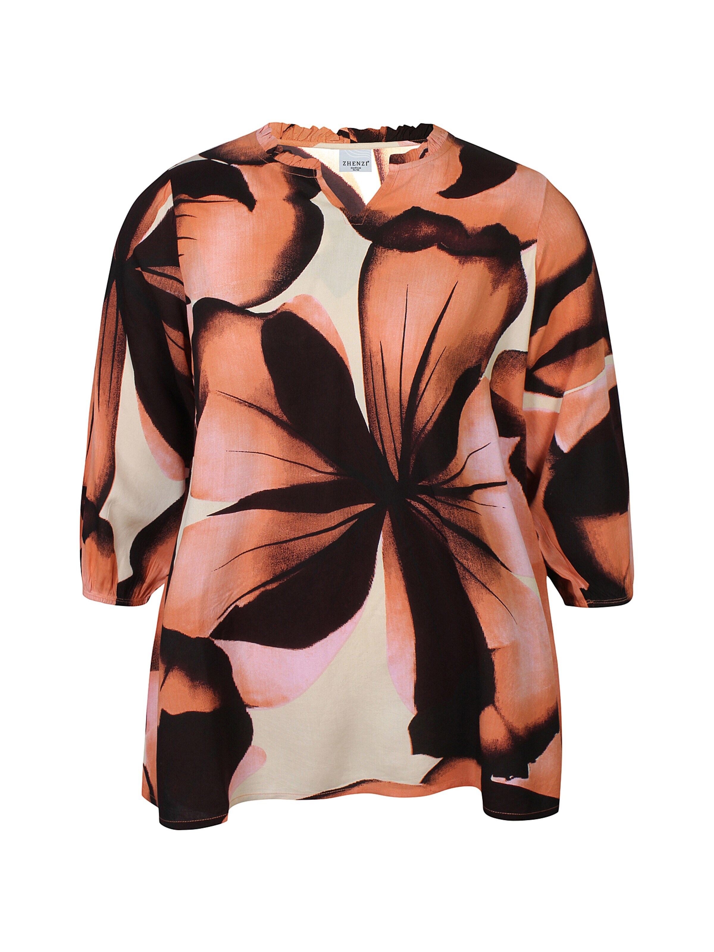 Zhenzi Blouse 'Kelis 1453' in Orange: front