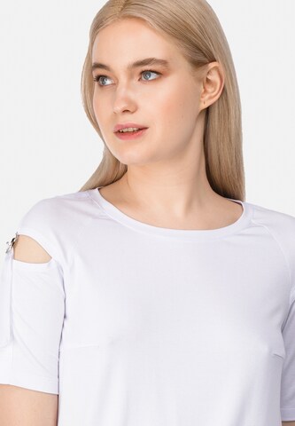 T-shirt HELMIDGE en blanc