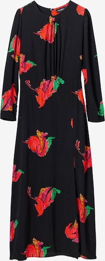 Desigual Robe en vert / orange foncé / rouge vif / noir, Vue avec produit