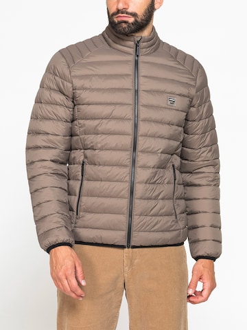 Carrera Jeans Outdoor jacket 'Upright-Collar' in Beige