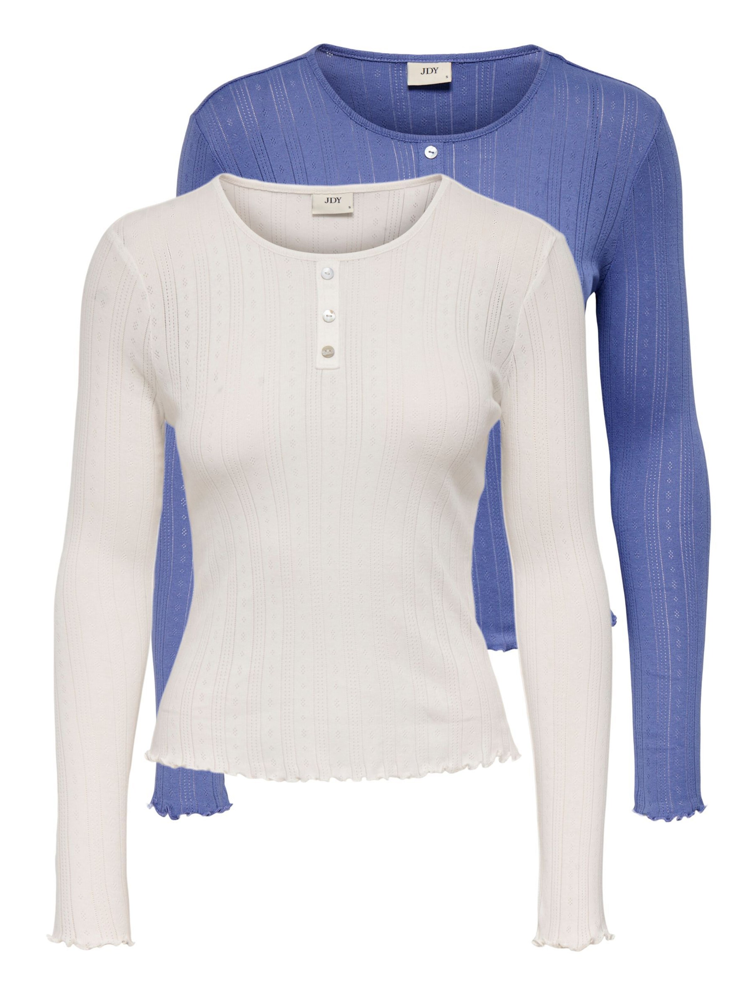 JDY Shirt 'SALSA ' in blau / naturweiß, Produktansicht