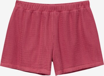 Pull&Bear Regular Pants in Red: front