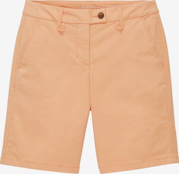 TOM TAILOR - Loosefit Pantalón chino en naranja: frente