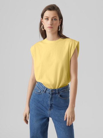 geltona VERO MODA Marškinėliai 'PANNA GLENN': priekis
