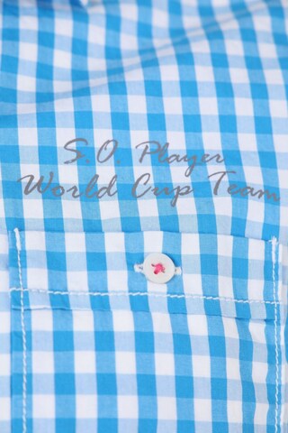 s.Oliver Button Up Shirt in S in Blue