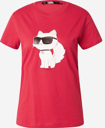 Karl Lagerfeld Shirt 'Ikonik 2.0' in Red: front