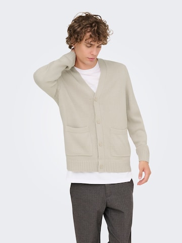 Only & Sons Cardigan 'MAJOR' i grå: forside