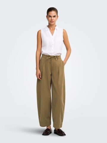 Barrel Pantalon 'ONLKaitlin' ONLY en marron : devant