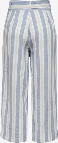 ONLY Wide leg Pleat-Front Pants 'CARO' in Blue