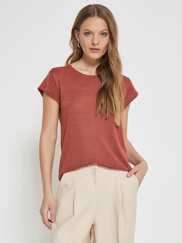 Pullover 'Carlina' di minus in rosso: frontale