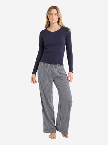 ETAM Pajama Shirt 'Holga' in Blue