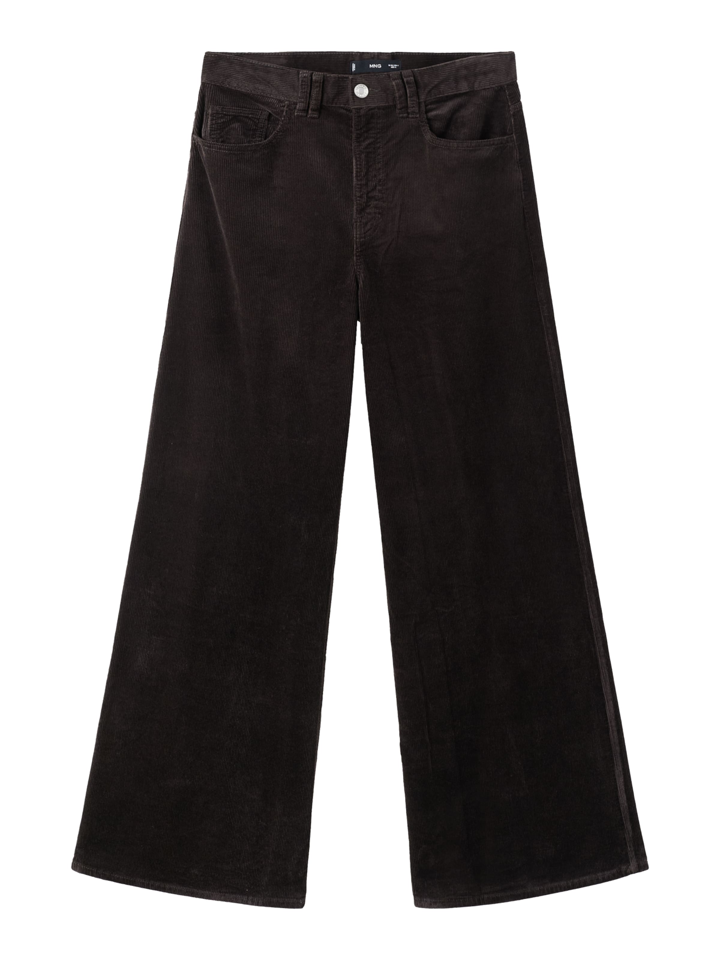MANGO Wide Leg Bukser 'Carmen' i brun: forside