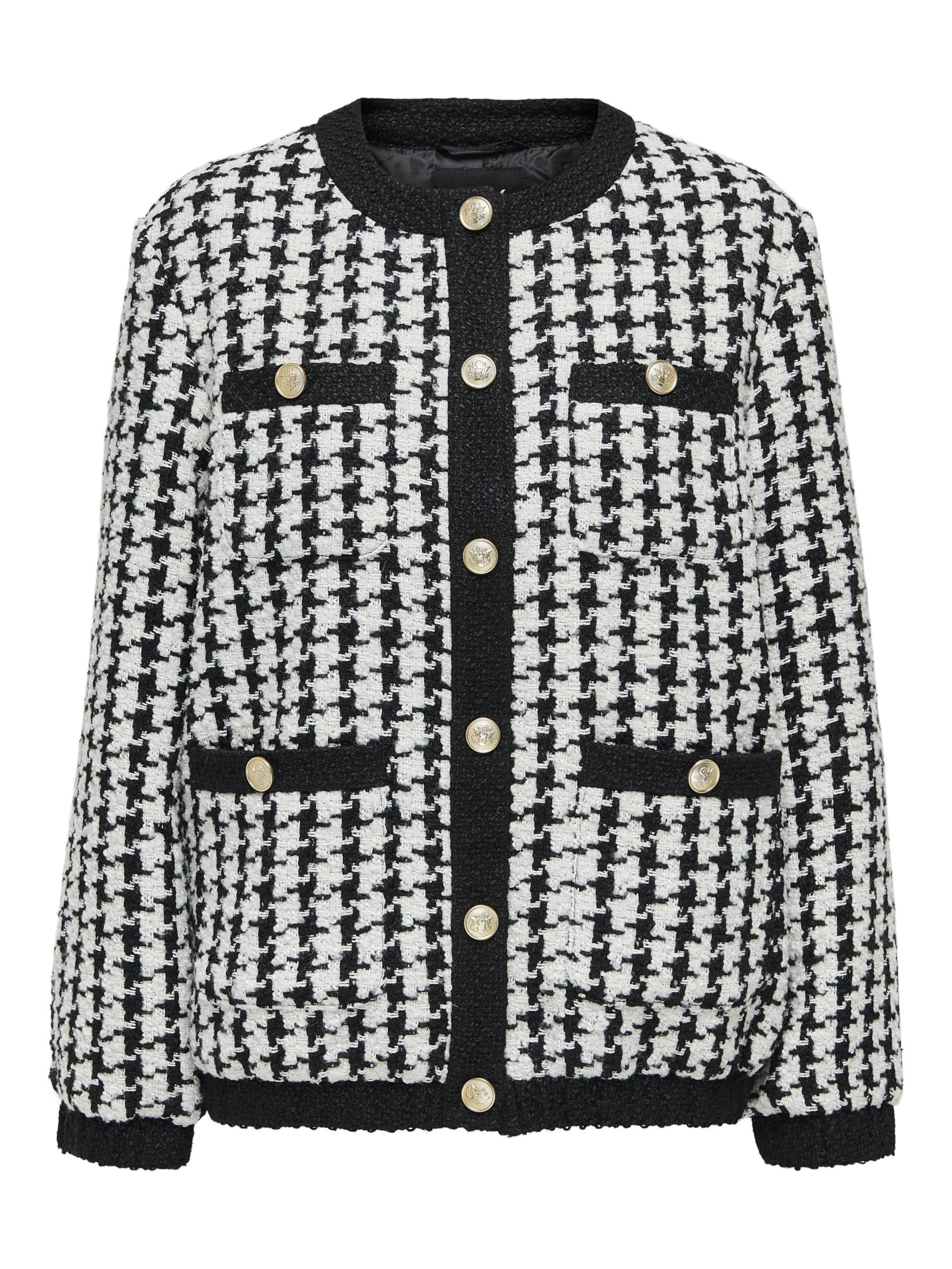 ONLY Gebreid vest 'ONLFlorance' in Zwart: voorkant