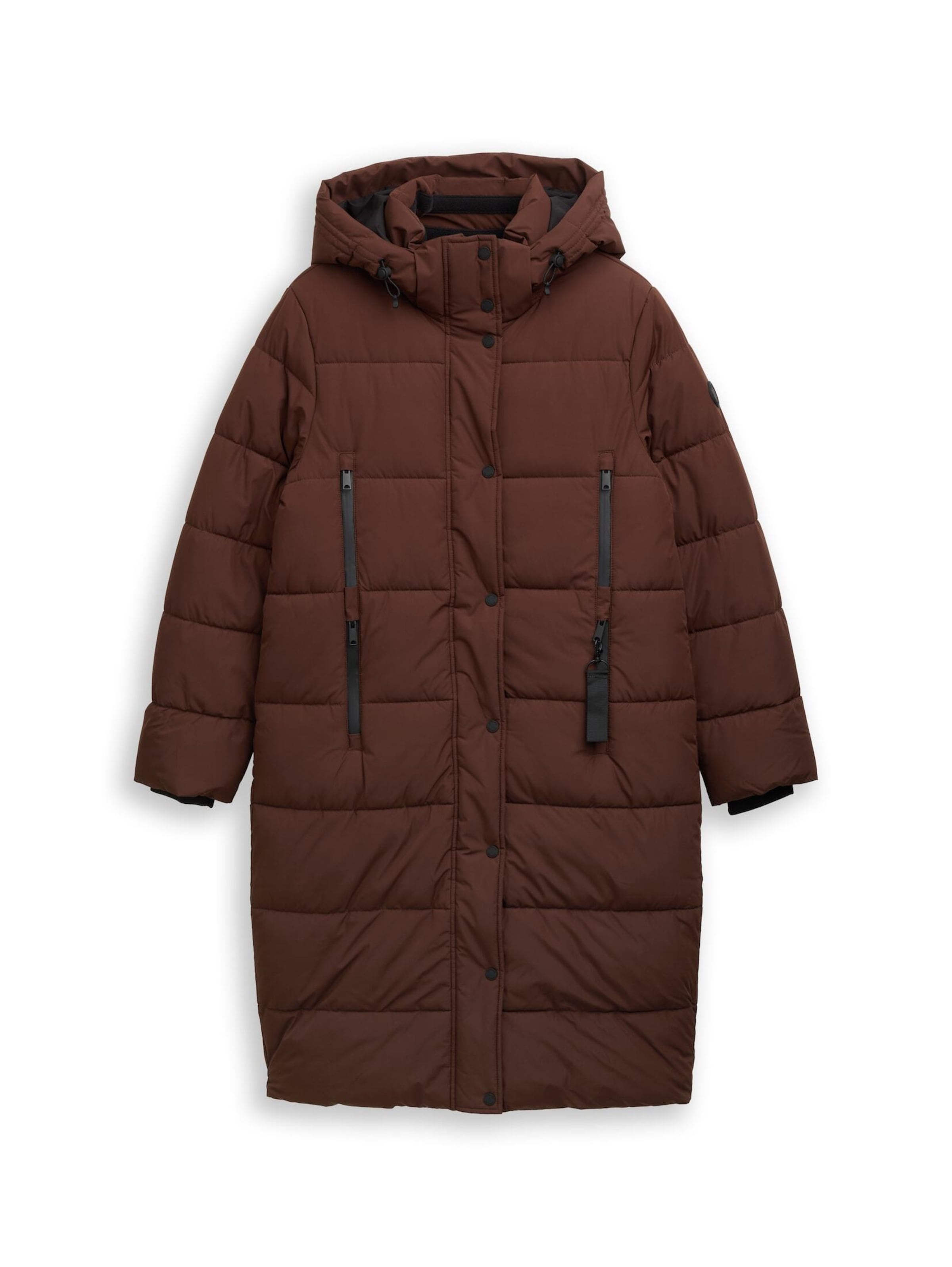 TOM TAILOR Tussenmantel in Bruin: voorkant