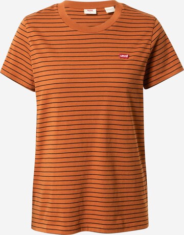 LEVI'S ® Shirt 'Perfect Tee' in Bruin: voorkant