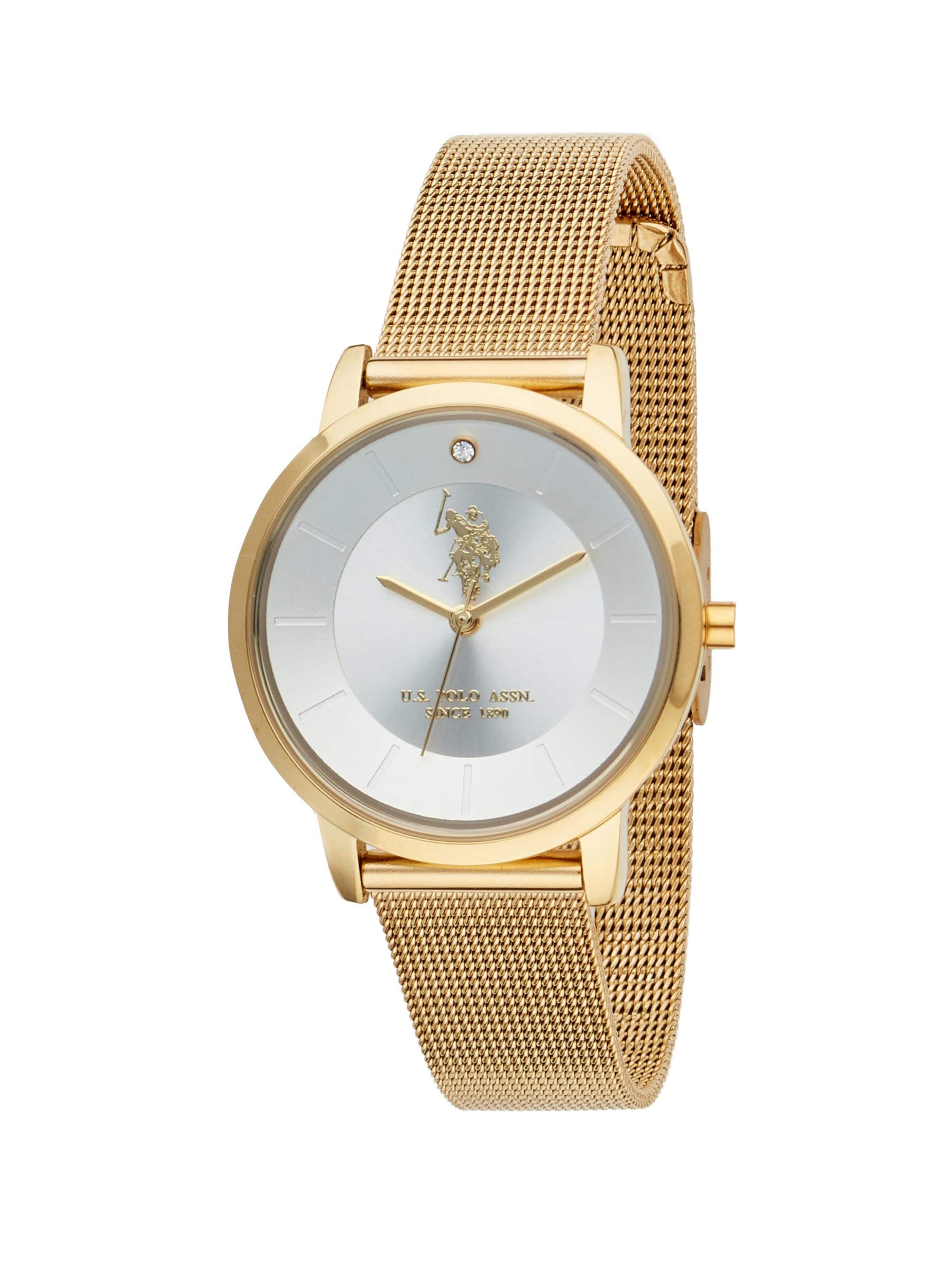 Orologio analogico 'Amalia' di U.S. POLO ASSN. in giallo: frontale