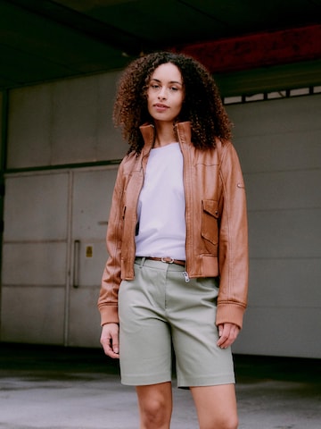 Oxmo Regular Chino Pants 'Daney' in Green