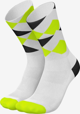 INCYLENCE Athletic Socks 'PEAKS' in Yellow: front