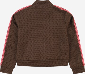 Jachetă  fleece de la Michael Kors Kids pe maro