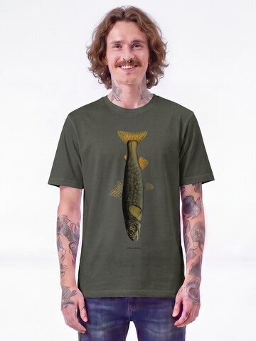 Watapparel Shirt 'Forelle' in Groen: voorkant