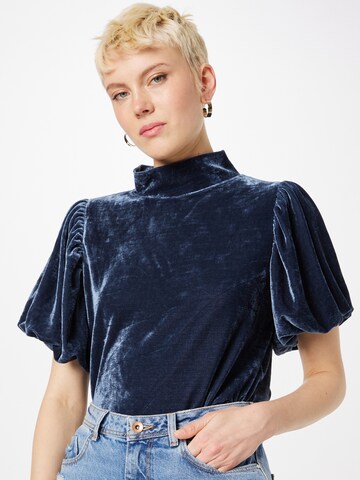 Free People Shirt 'Claudia' in Blauw: voorkant