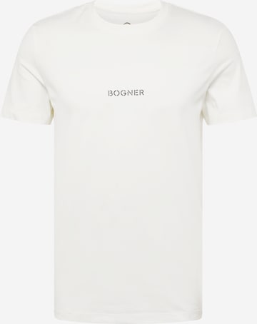 BOGNER Μπλουζάκι 'ROC' σε λευκό: μπροστά