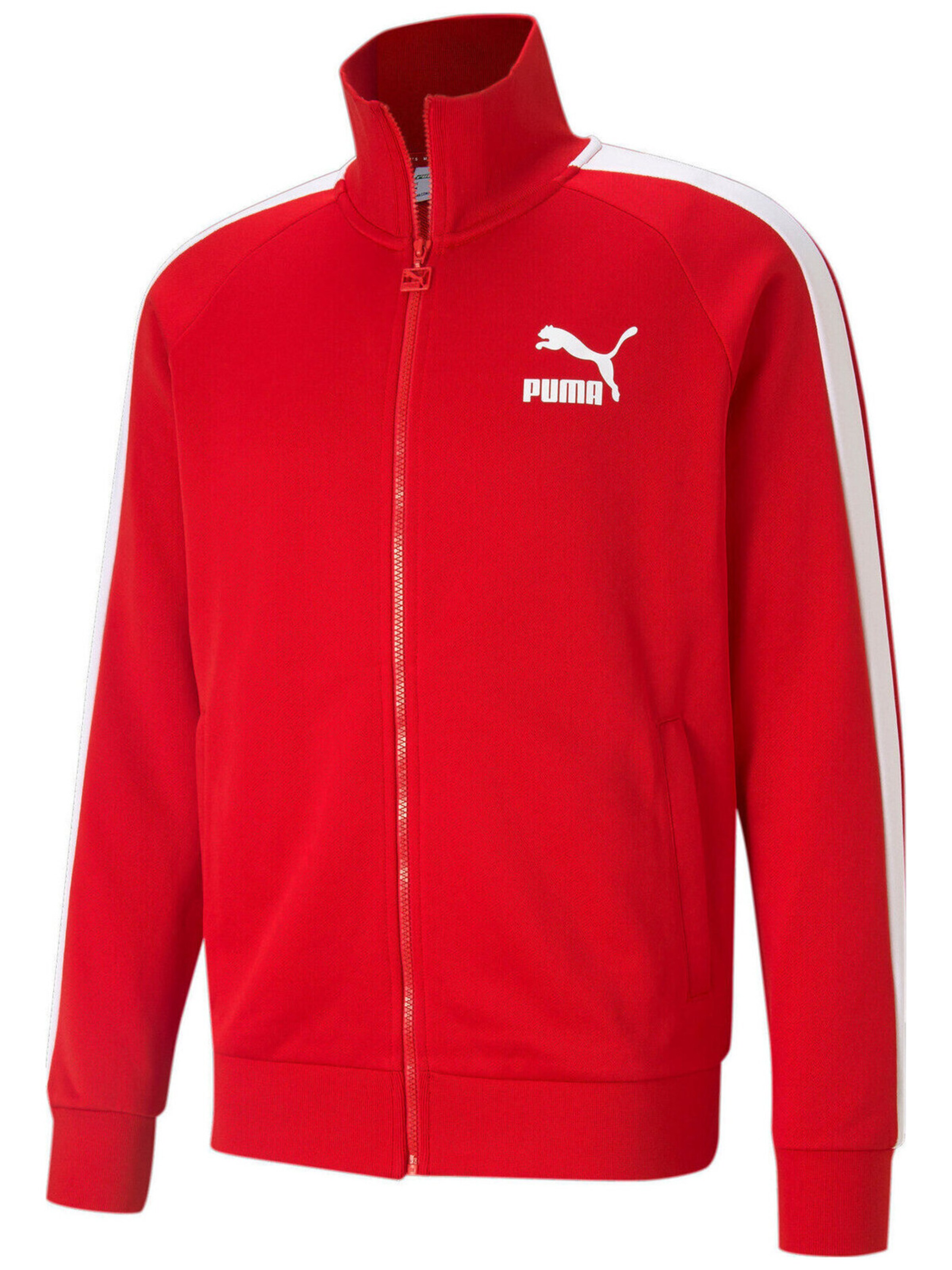 PUMA Athletic Jacket 'Puma Iconic T7' in M in Red, Item view
