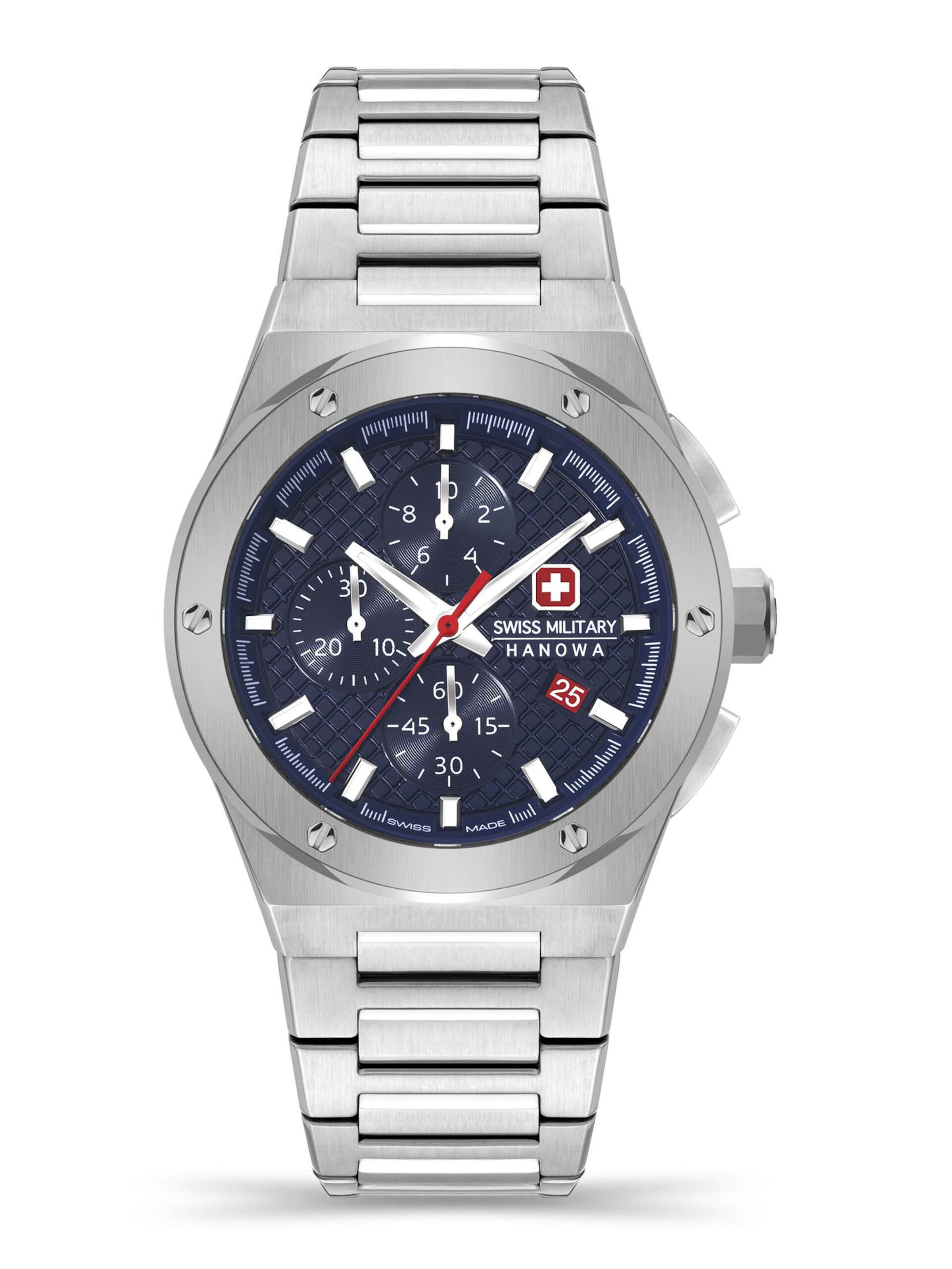 SWISS MILITARY HANOWA Uhr 'Sidewinder' in Silber: Vorderseite