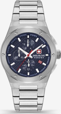 SWISS MILITARY HANOWA Analog Watch 'SIDEWINDER CHRONO' in Silver: front