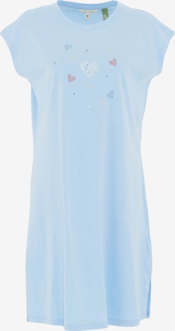 Organication Nachthemd in Blau: Vorderseite
