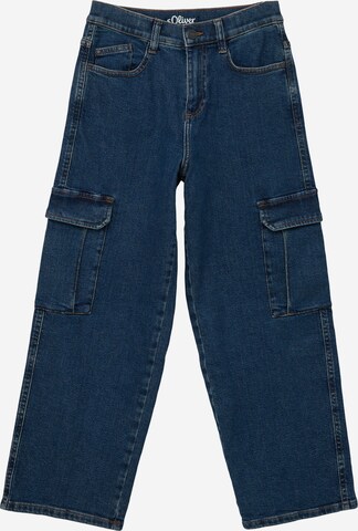 s.Oliver Wide leg Jeans in Blue: front