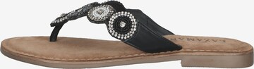 LAZAMANI T-Bar Sandals in Black