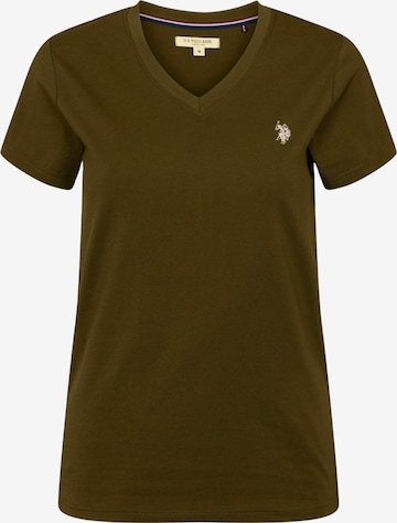 U.S. POLO ASSN. Top in Groen: voorkant