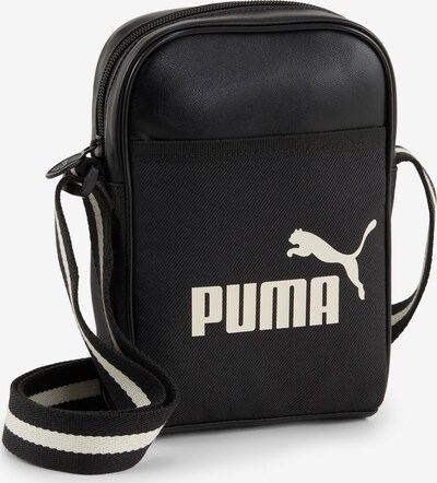 PUMA Чанта за през рамо тип преметка 'Campus' в черно / естествено бяло, Преглед на продукта