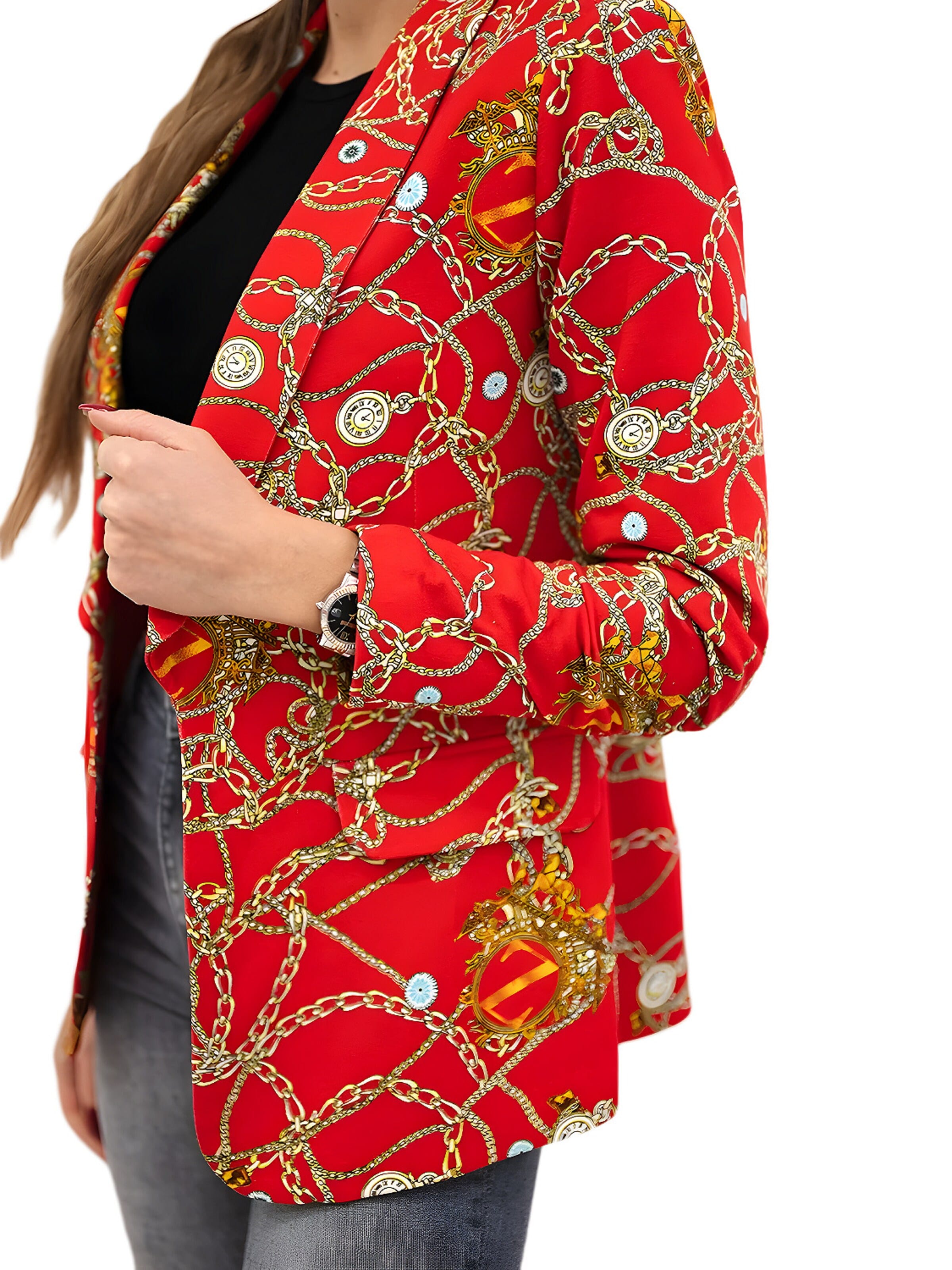 Lumera Blazer in Red