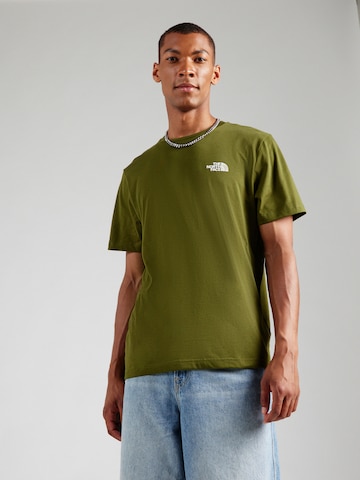 Maglietta 'Simple Dome' di THE NORTH FACE in verde: frontale