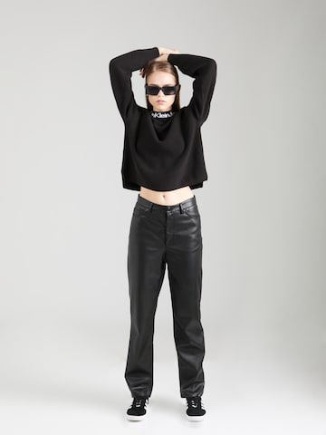 Calvin Klein Jeans Tröja 'INTARSIA LOOSE' i svart
