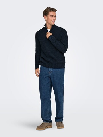 Only & Sons Sweater 'ONSJoin' in Blue