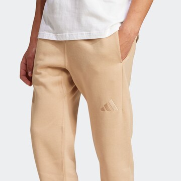 ADIDAS SPORTSWEAR Tapered Sporthose in Beige