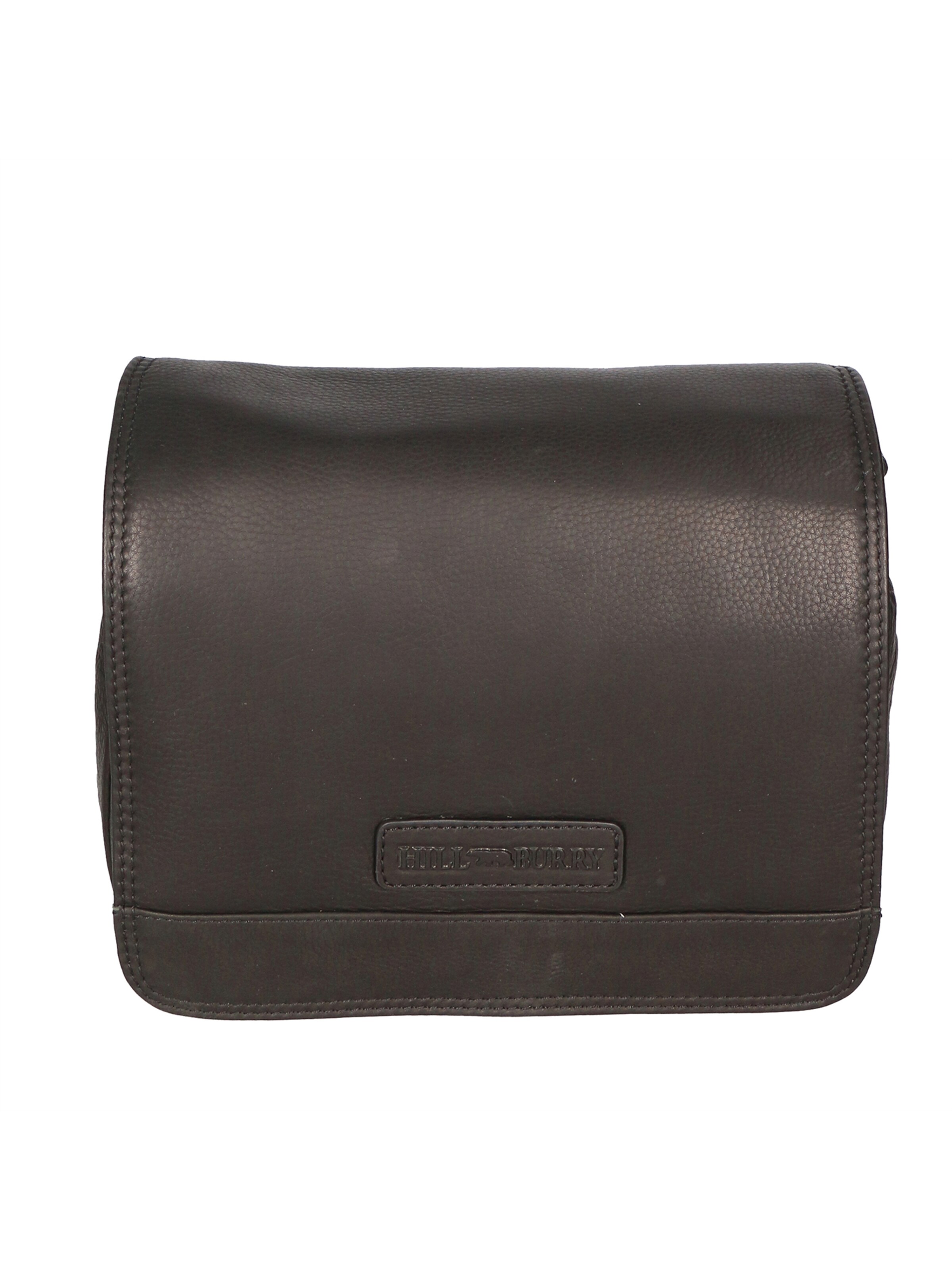 Borsa a tracolla 'Borsa a tracolla uomo vera pelle vitello ingrassato Hill Burry' di HILL BURRY in nero: frontale